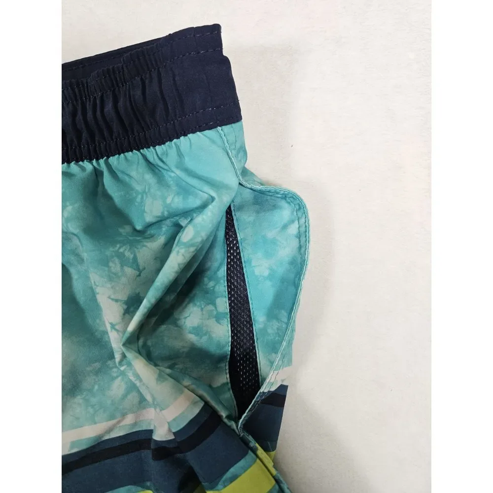 Speedo Men's Border Line Performance UPF 50 protection Shorts Blue Size Small‎
